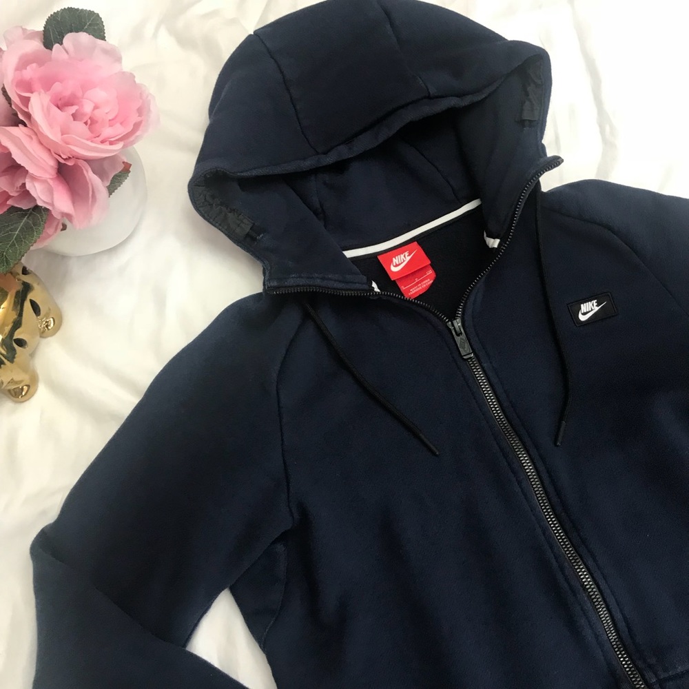 Nike | Navy blue zip up sweater